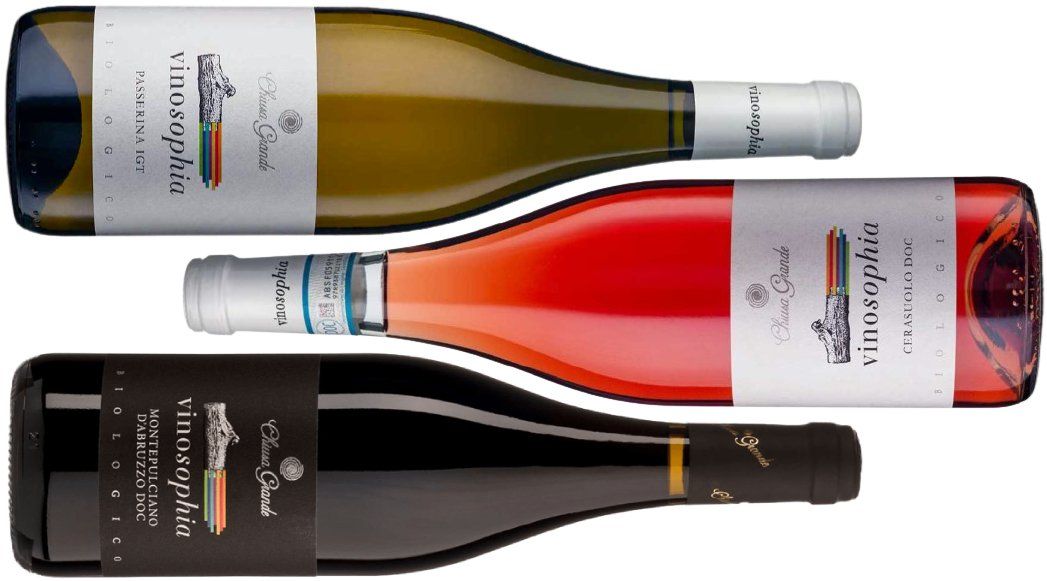 Chiusa Grande Wine lineup