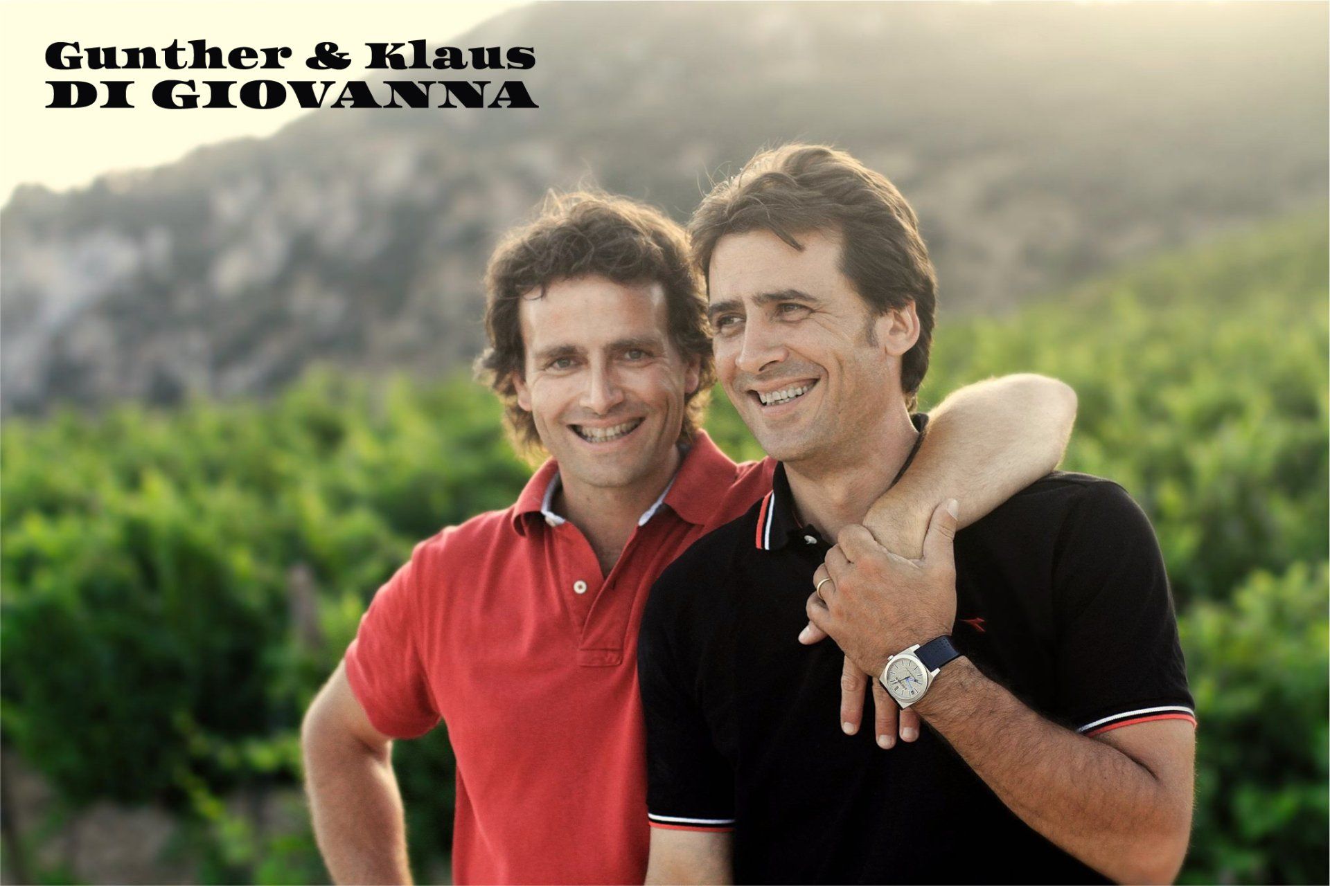 Gunther & Klaus Di Giovanna in the vineyards