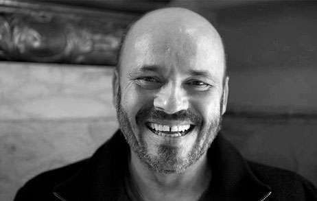 Francois Villard winemaker smiling at the winery.