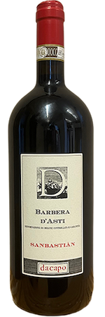 Dacapo 2021 Barbera d’Asti DOCG Sanbastiàn MAGNUM